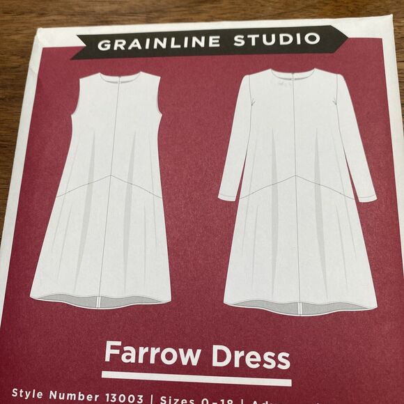 Grainline Studio Sewing Pattern Style #13003 Farrow Dress Ladies Sz 0-18 UNCUT - Picture 3 of 6